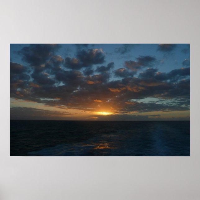 Sonnenaufgang Meer II Meer Seascape Poster (Vorne)