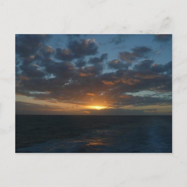 Sonnenaufgang Meer II Meer Seascape Postkarte (Vorderseite)