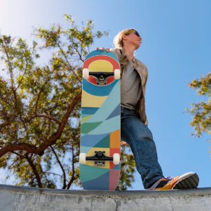 Sonnenaufgang Meereswelle Skateboard