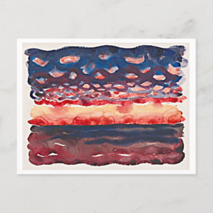 Sonnenaufgang mit kleinen Wolken, Georgia O'Keeffe Postkarte