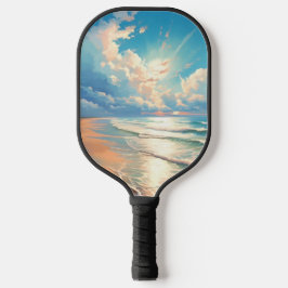 Sonnenaufgang mit TCT-Logo Pickleball Schläger