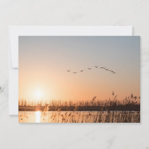Sonnenaufgang-Natur-Fotokarte