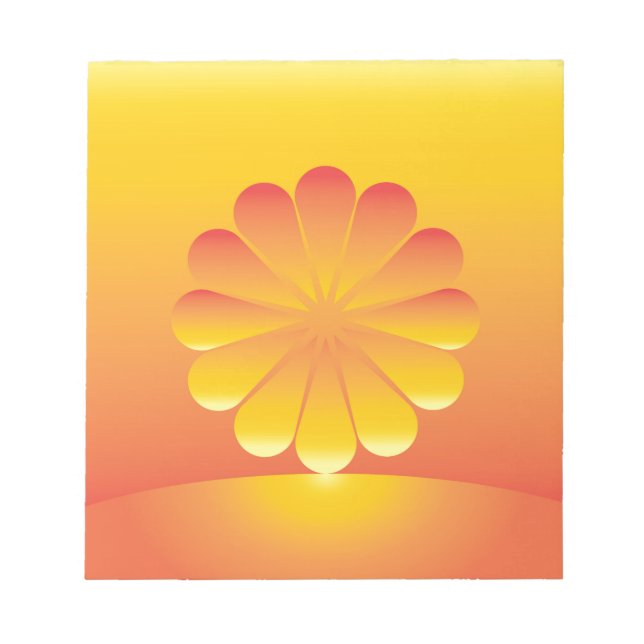 Sonnenaufgang Notizblock (Vorderseite)