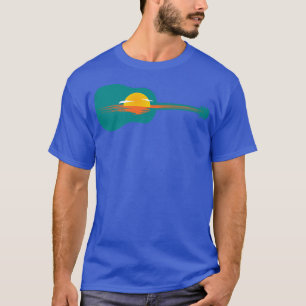 Sonnenaufgang oder Sonnenuntergang auf der Guitar1 T-Shirt