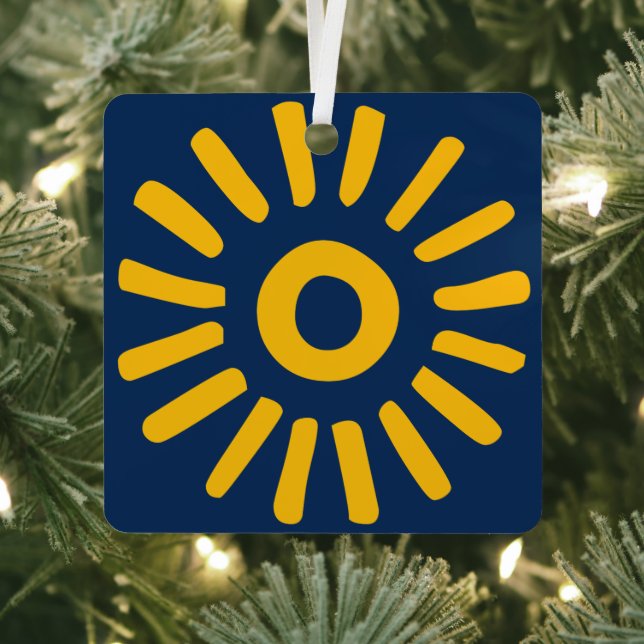 Sonnenaufgang Ornament Aus Metall (InSitu)