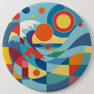 Sonnenaufgang Ozeanwelle Button