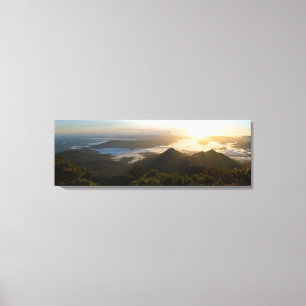Sonnenaufgang Panorama Von Berggipfel Australien Leinwanddruck