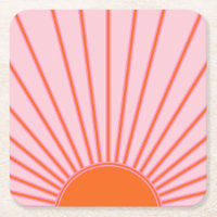 Sonnenaufgang Pastellrosa und orange Sonnenschein