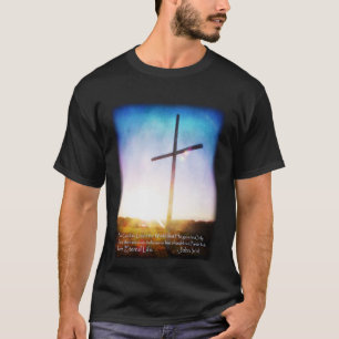 Sonnenaufgang-Querjohn-3:16 T-Shirt dunkle Farben