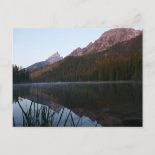 Sonnenaufgang Reflektion am String Lake I Postkarte