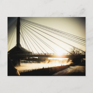 Sonnenaufgang Saint Boniface Brücke 01 Postkarte