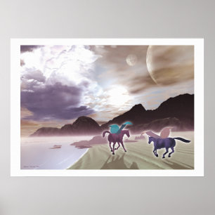 Sonnenaufgang-Scherz Poster