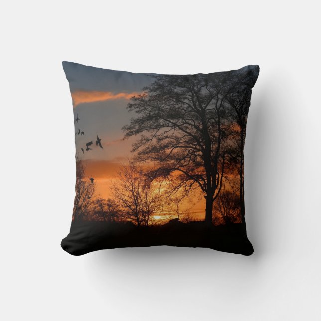 Sonnenaufgang, Schönheit der Natur Kissen (Vorderseite)