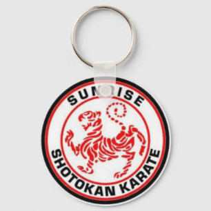 Sonnenaufgang Shotokan Karate-Schlüsselringe Schlüsselanhänger