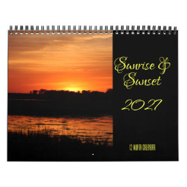 Sonnenaufgang & Sonnenuntergang 2027 Wandkalender