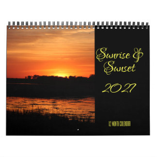 Sonnenaufgang & Sonnenuntergang 2027 Wandkalender
