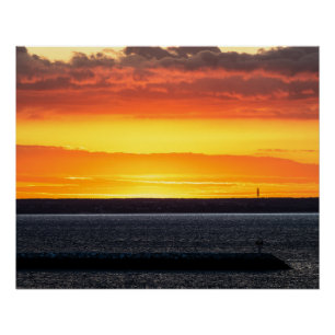 Sonnenaufgang & Sonnenuntergang Poster