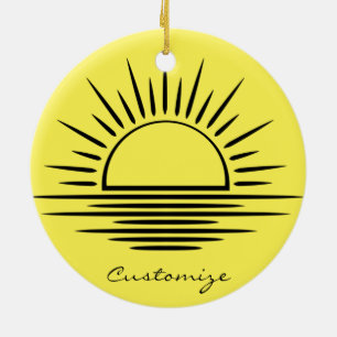 Sonnenaufgang/Sonnenuntergang Reflection Thunder_C Keramik Ornament