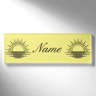 Sonnenaufgang/Sonnenuntergang Reflection Thunder_C Namenschild