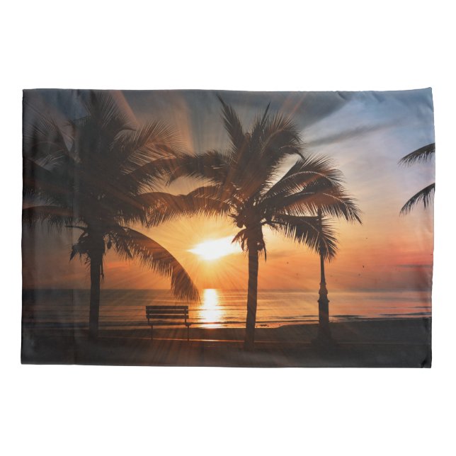 Sonnenaufgang-Sonnenuntergang Sun Kissenbezug (Rückseite)