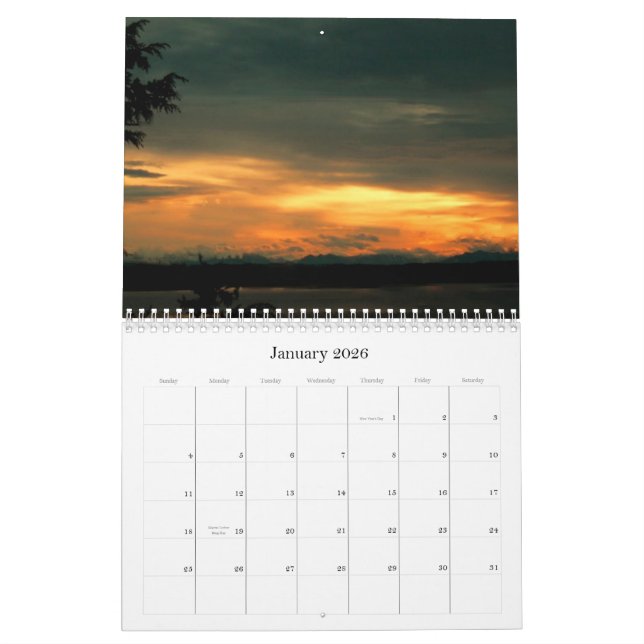 Sonnenaufgang, Sonnenuntergang und Mondschein Kalender (Jan 2026)