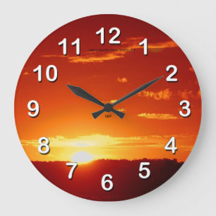 Sonnenaufgang Sonnenuntergang-Wand Uhr
