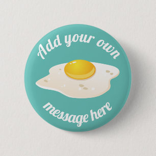 Sonnenaufgang Spiegelei Frühstück benutzerdefinier Button