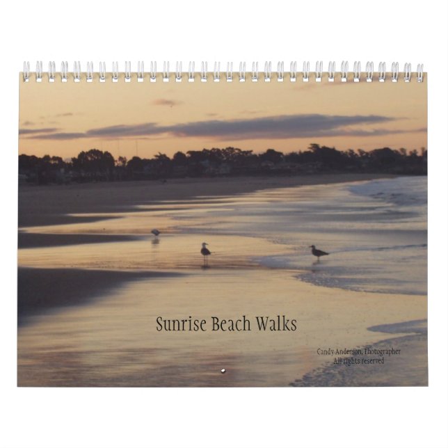 Sonnenaufgang-Strand-Wege Kalender (Titelbild)