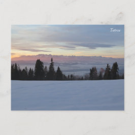 Sonnenaufgang Tatra Postkarte
