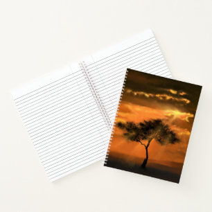 Sonnenaufgang-Tree-Notebook Notizbuch