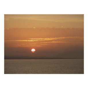Sonnenaufgang über Aruba I Caribbean Seascape Poster