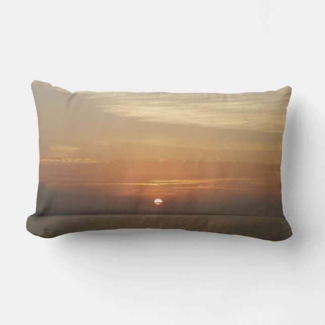 Sonnenaufgang über Aruba II Karibik Seascape Lendenkissen (Vorderseite)