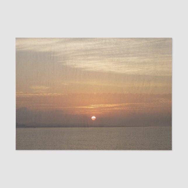 Sonnenaufgang über Aruba II Karibik Seascape Seidenpapier (Vorderseite)