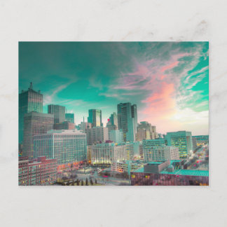 Sonnenaufgang über Dallas, Texas Postkarte