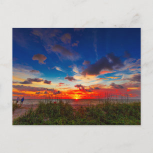 Sonnenaufgang über dem Atlantik, Fort Pierce, FL Postkarte
