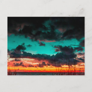 Sonnenaufgang über dem Atlantik, Fort Pierce, Flor Postkarte