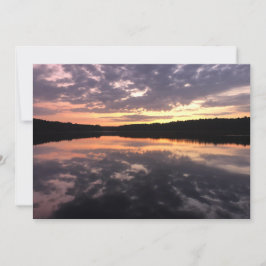 Sonnenaufgang über dem Bärensee Mitteilungskarte