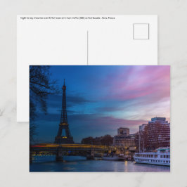 Sonnenaufgang über dem Eiffelturm - Paris, Frankre Postkarte