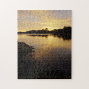 Sonnenaufgang über dem Fluss Maumme