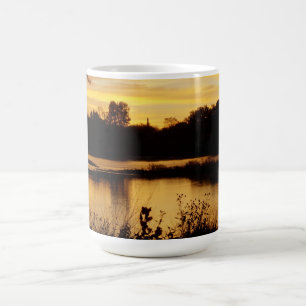 Sonnenaufgang über dem Fluss Maumme Kaffeetasse