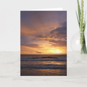 Sonnenaufgang über dem Meer Karte