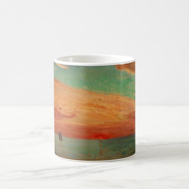 Sonnenaufgang über dem Ostsee (Asiatische Kunst) ( Kaffeetasse (Mittel)