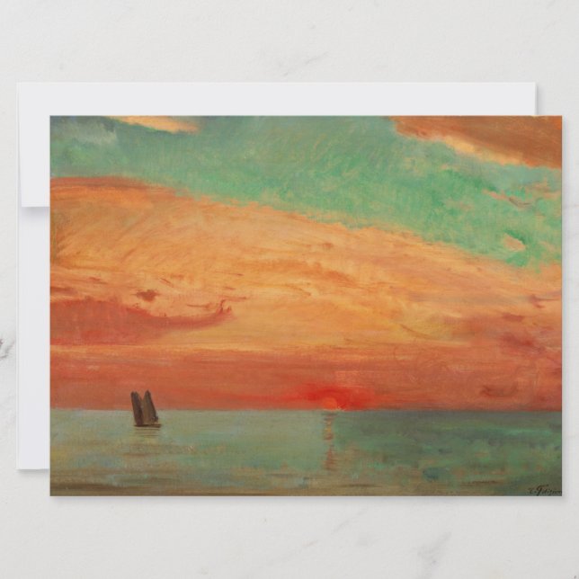 Sonnenaufgang über dem Ostsee (Asiatische Kunst) ( Karte (Vorderseite)