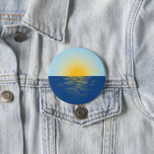 Sonnenaufgang über dem Ozean Neubeginn Button
