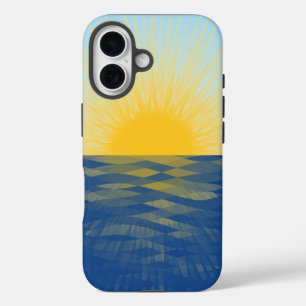 Sonnenaufgang über dem Ozean Neubeginn iPhone 16 Hülle