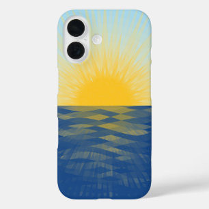 Sonnenaufgang über dem Ozean Neubeginn iPhone 16 Hülle