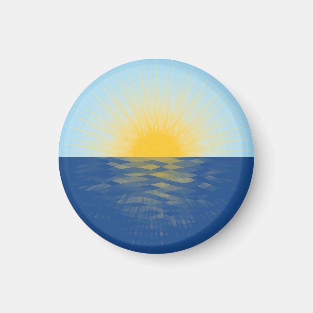 Sonnenaufgang über dem Ozean Neubeginn Magnet (Vorne)
