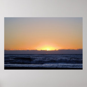Sonnenaufgang über dem Ozean Poster