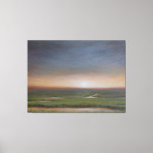 Sonnenaufgang über dem Sumpf - Leinwand drucken