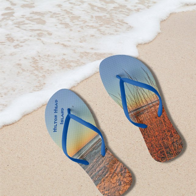 Sonnenaufgang über dem Surf! Hilton Head Island, S Flip Flops (Von Creator hochgeladen)